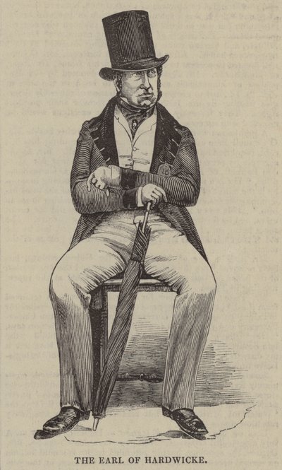 The Earl Of Hardwicke (rytina) od English School