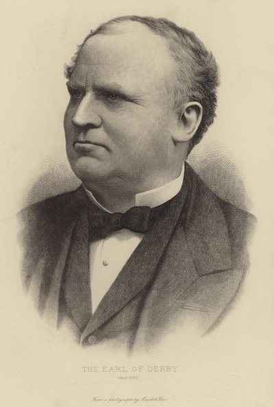 Hrabě z Derby, zemřel 1893 od English School