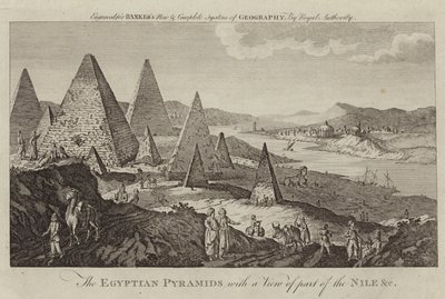 Egyptské pyramidy s výhledem na část Nilu od English School