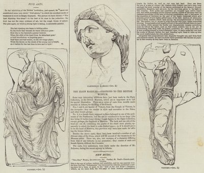 The Elgin Marbles (rytina) od English School