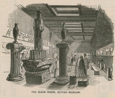 Elginův pokoj v Britském muzeu od English School