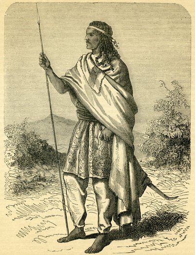 Císař Theodore II (asi 1818-68) (rytina) od English School