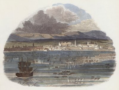 Fata Morgana (barevná rytina) od English School