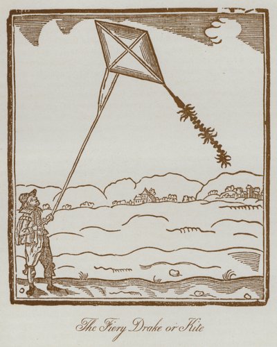 Ohnivý drak nebo drak (litho) od English School
