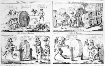 Zahraniční bruska, Domácí bruska, Dvorní bruska, Finišer, 1757 od English School