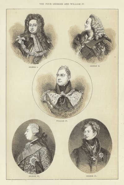 Čtyři Jiří a Vilém IV od English School