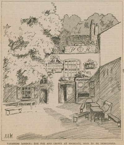 The Fox and Crown, Highgate, Londýn od English School