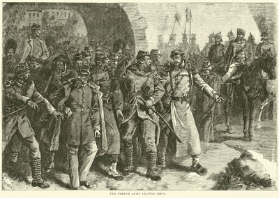 Francouzská armáda opouští Metz, říjen 1870 od English School