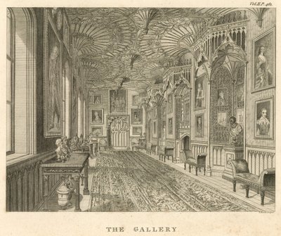 Galerie v Strawberry Hill, Twickenham, Londýn od English School
