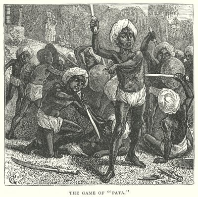 Das Spiel "Pata" (Gravur) von English School