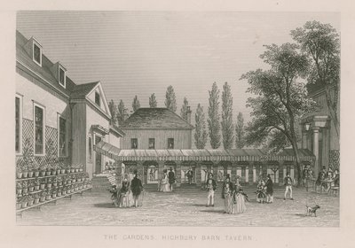 Zahrady v Highbury Barn Tavern od English School