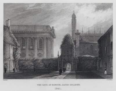 Čestná brána, Caius College od English School