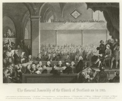 Valné shromáždění Skotské církve, 1783 od English School