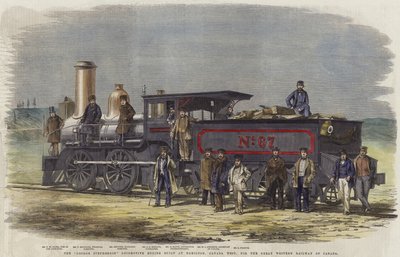 Lokomotiva George Stephenson postavená v Hamiltonu od English School