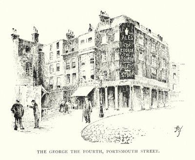 George Čtvrtý, Portsmouth Street (litho) od English School