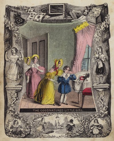 The Goodnatured Little Girl (barevná rytina) od English School