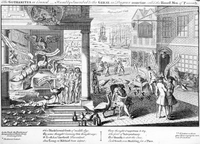 Gothamité v radě, 1761 od English School