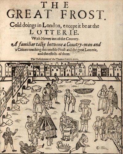 The Great Frost, Londýn, 1608 od English School