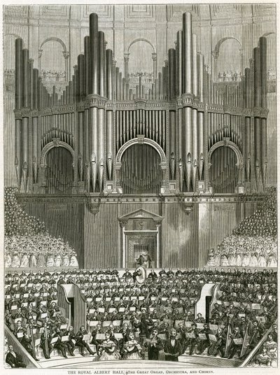 Velké varhany v Royal Albert Hall od English School
