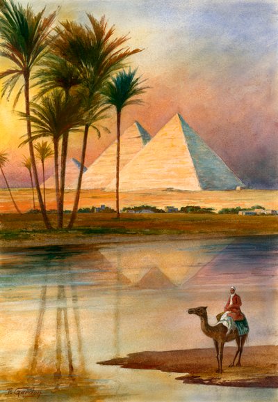 Velká pyramida v Gízehu od English School