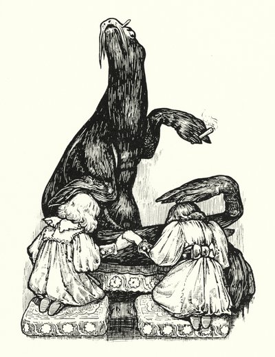 Velká pečeť žehná princeznám (litho) od English School