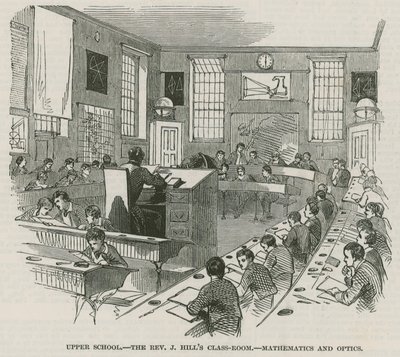 The Greenwich Royal Hospital Schools; Upper School: Učebna Reverenda J Hillse od English School