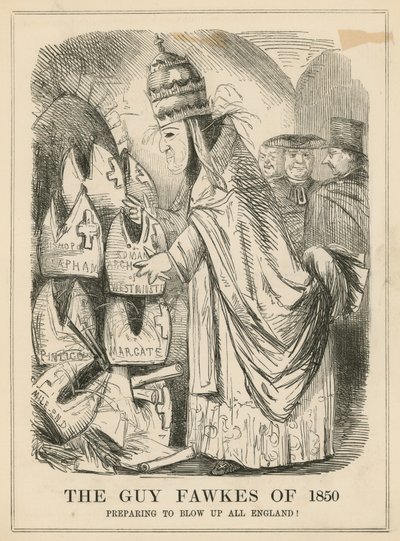 Guy Fawkes z roku 1850 od English School