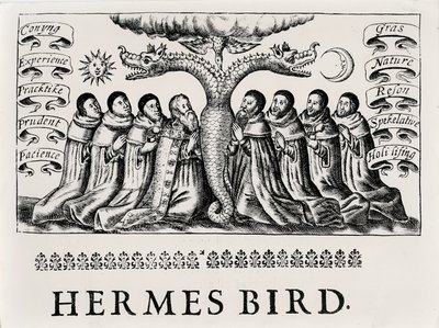 The Hermes Bird, z Theatrum Chemicum, 1652 od English School