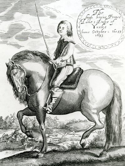 Urozený princ James vévoda z Yorku, 1640-50 od English School