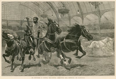 Hippodrome at Olympia, National Agricultural Hall, Kensington, Londýn: The Chariot Race od English School