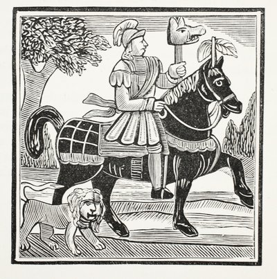 The History of Guy, Earl of Warwick, ilustrace z Chap-books of the Eighteenth Century od Johna Ashtona, pub. 1882 od English School
