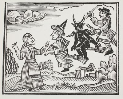 The History of Mother Shipton, ilustrace z Chap-books of the Eighteenth Century od Johna Ashtona, pub. 1882 od English School