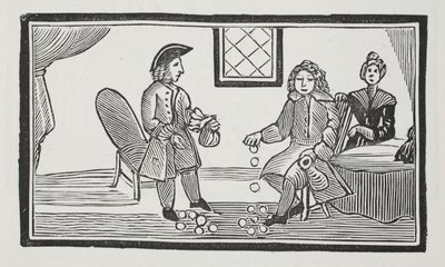 The History of the Blind Beggar of Bethnal Green, ilustrace z knihy Chap-books of the Eighteenth Century od Johna Ashtona, vyd. 1882 od English School