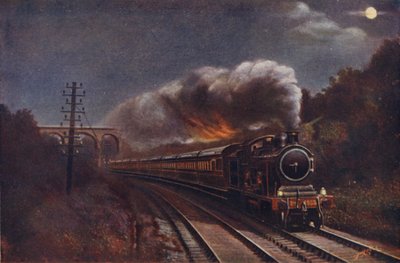 The Hook of Holland Express by Night, Liverpool Street Station do Parkeston Quay (Harwich), Great Eastern Railway od English School