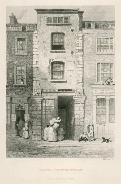 Dům Johna Drydena, Fetter Lane od English School