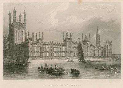 Budovy parlamentu, Westminsterský palác, Londýn od English School