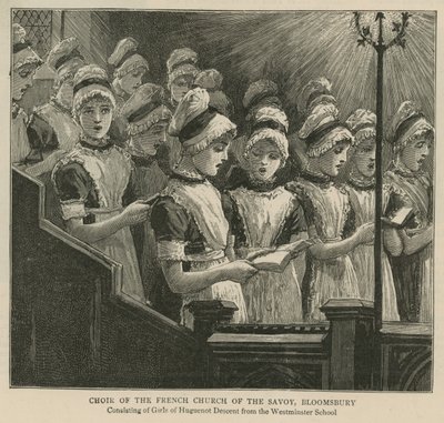 Hugenoti v Anglii: Sbor francouzské církve Savojsko, Bloomsbury od English School