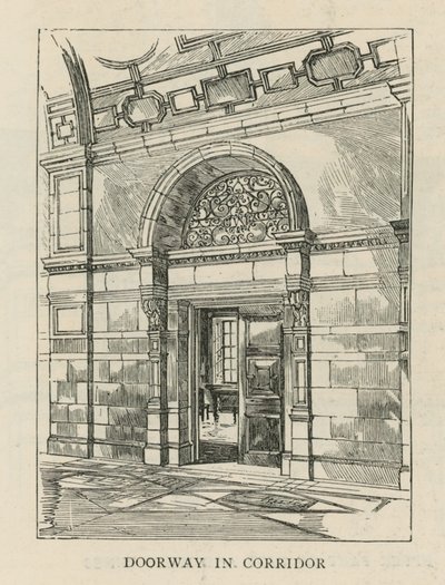 Imperial Institute: Dveře v chodbě od English School