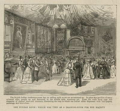Imperial Institute: The Durbar Room, který byl používán jako salon pro Její Veličenstvo od English School