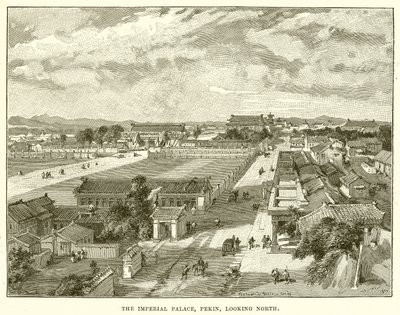 Císařský palác, Pekin, při pohledu na sever od English School
