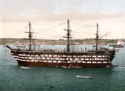 The Impregnable, Plymouth (ručně kolorovaná fotografie) od English School