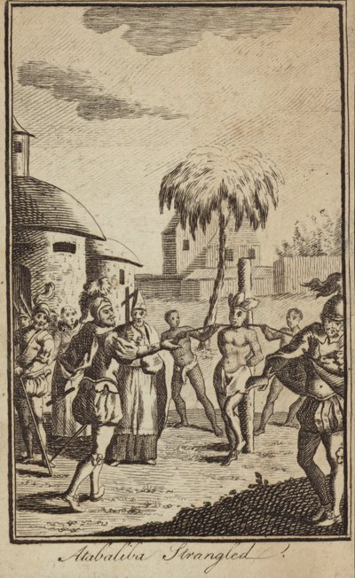 Inka-keisari Atahualpa kuristettiin espanjalaisen valloittajan Francisco Pizarron käskystä Perussa od English School