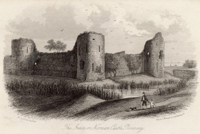 Vnitřní neboli normanský hrad v Pevensey od English School
