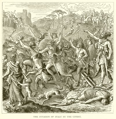 Die Invasion Italiens durch die Kimbern von English School