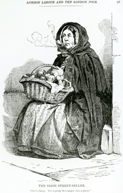 The Irish Street Seller, c.1840 od English School