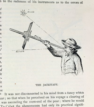 Jackstaff, z The Narrative and Critical History of America, editoval Justin Winsor, Londýn, 1886 od English School
