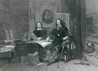 Král a Hyde v Oxfordu, J. T. Willmore, 1844 od English School