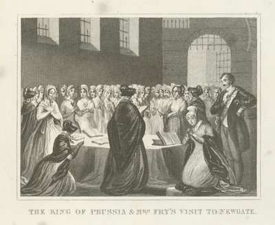Pruský král a paní Frysová Návštěva v Newgate od English School