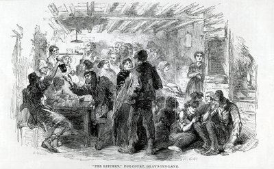 The Kitchen, Fox-Court Grays Inn Lane, 1851 od English School