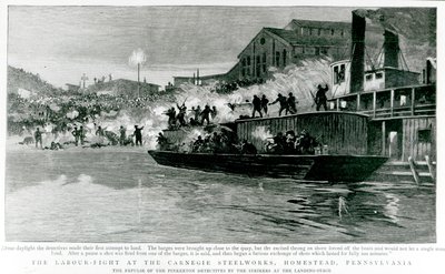 Labour-Fight v Carnegie Steelworks, Homestead, Pennsylvania, z 